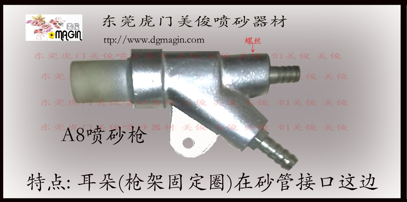  喷砂枪|A型喷砂枪|带耳朵喷砂枪|铝合金喷砂枪|台湾喷砂枪|A8喷砂枪